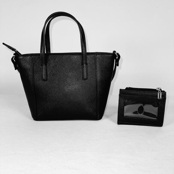 Black Guess Tote Bag with Matching Wallet - Picture 2 of 5